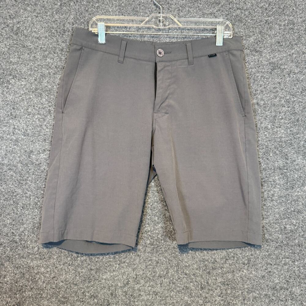 Travis Mathew Shorts Mens 32 Gray Chinos Golf Flat Front Outdoors Casual‎